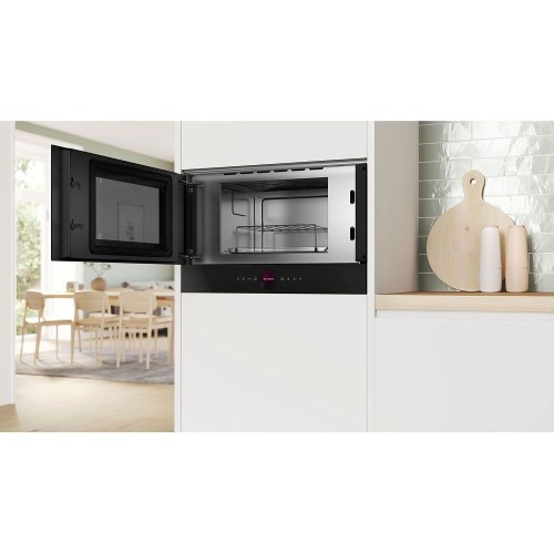 ΦΟΥΡΝΟΣ ΜΙΚΡΟΚΥΜΑΤΩΝ ΕΝΤΟΙΧΙΖΟΜΕΝΟΣ BOSCH BEL7321B1 (21LT / BLACK / ΑΦΗΣ / GRILL)